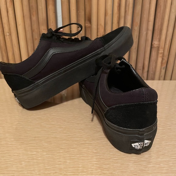 Black platform Vans - Picture 2 of 6